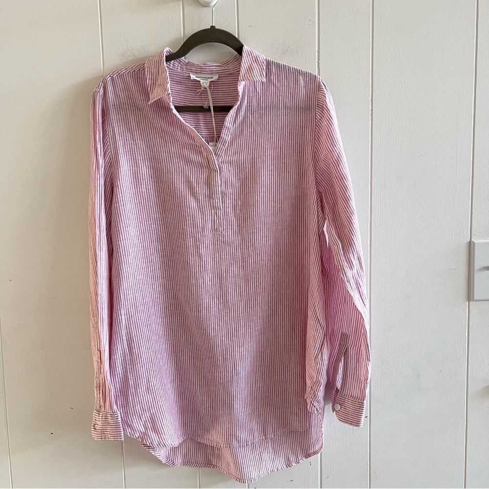 NWT BeachLunchLounge Faye Linen Top
